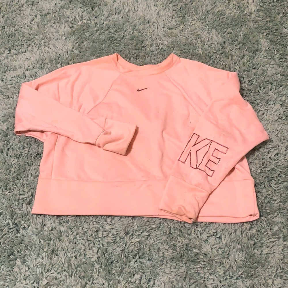 Pale pink graphic Nike sweatshirt